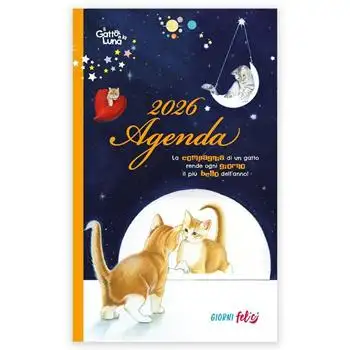 Agenda settimanale 2026. Il gatto e la luna
